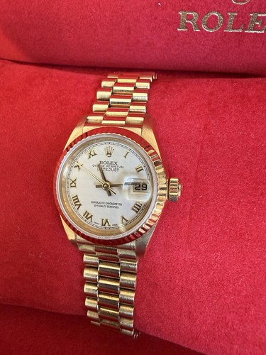 Ladies 18kt gold rolex - gold,