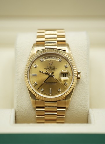 Gents 18ct yellow gold rolex - yellow,