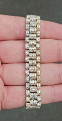 9ct gold iced out rolex - 9ct,
