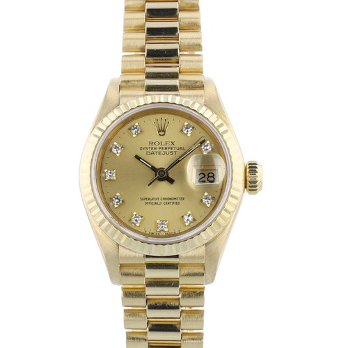 Rolex datejust 69178 champagne - rolex,