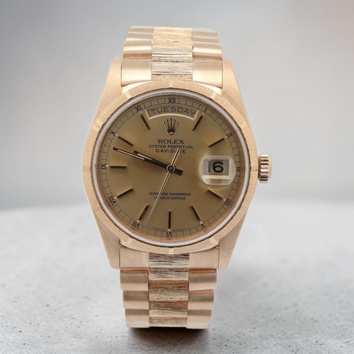 Rolex 18ct gold - day, watch